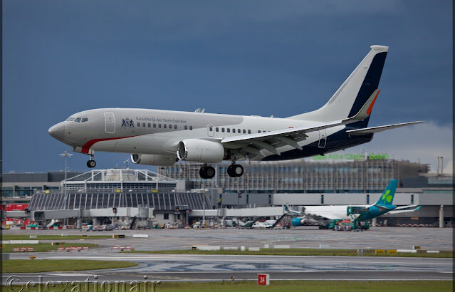 PH-GOV Boeing 737-700 BBJ Dutch Government visits Dublin Airport