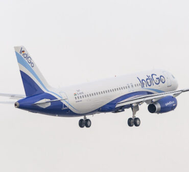 A320 Indigo with sharklets