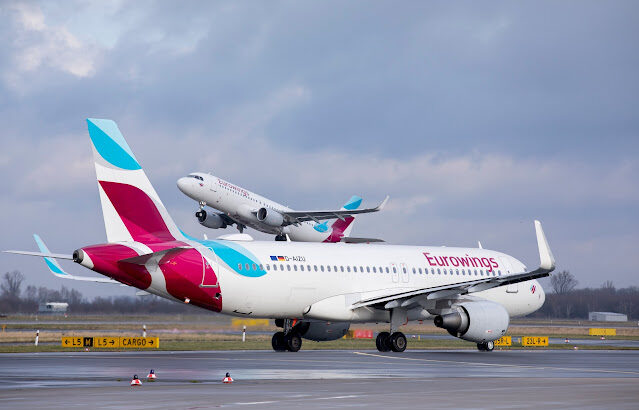 With Irish owner Eurowings Europe operates to Dublin