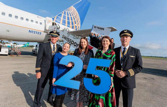Shannon Airport & United Airlines celebrate 25 years of Newark service