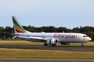 Ethiopian Airlines 15th Boeing 737-8 MAX delivery transits Dublin