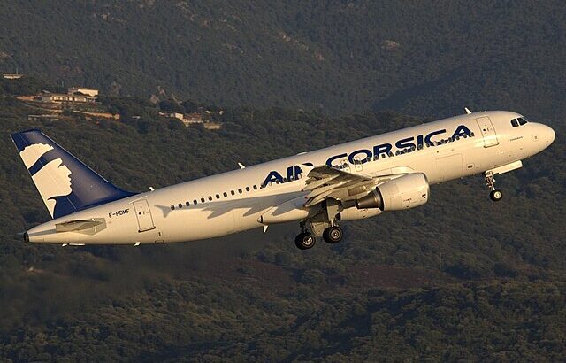 Air Corsica positions F-HZGS Airbus A320 to Ireland West Airport
