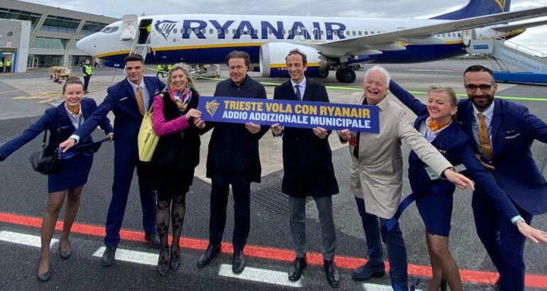 Ryanair Inaugurates 19th Italian base in Trieste, Italy