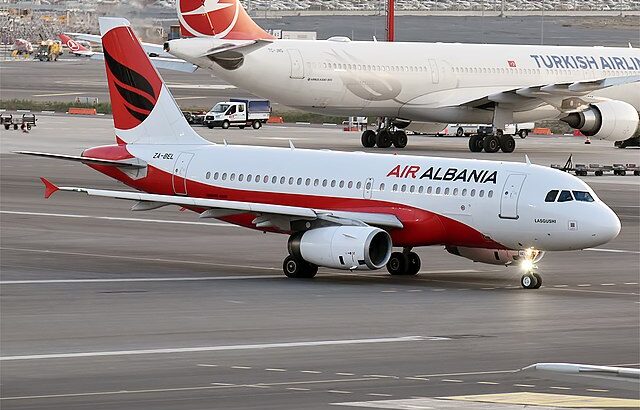 ZA-BEL Airbus A319-100 Air Albania Ferried to Ireland West Airport