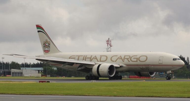 Etihad Cargo Boeing 777F operates Dublin charter