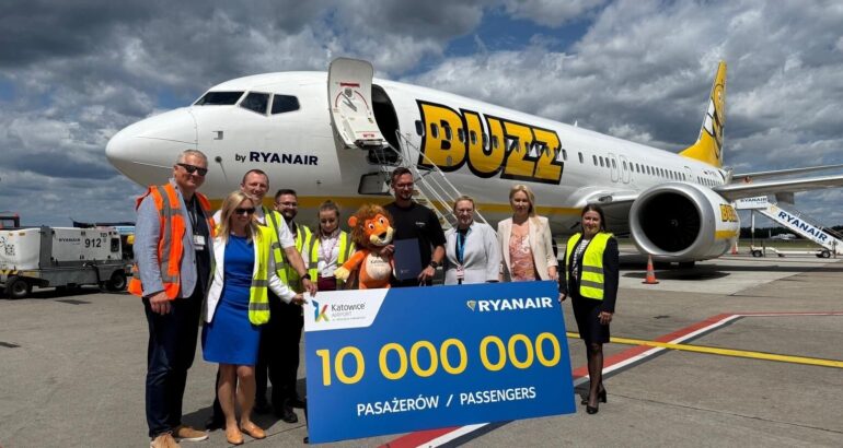 Ryanair Reaches 10M Passenger Milestone at Katowice