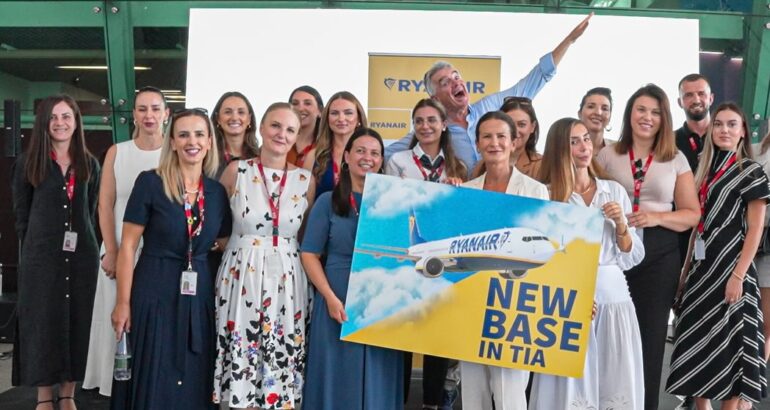 Ryanair invests $300 million in new Tirana Base