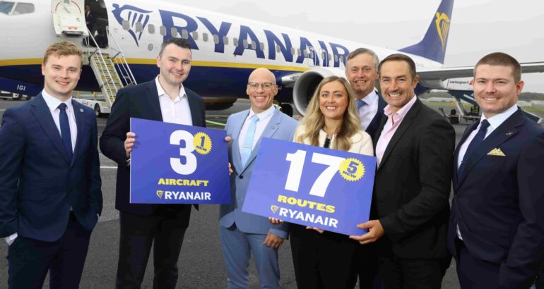 Ryanair adds third Boeing 737 at Newcastle base